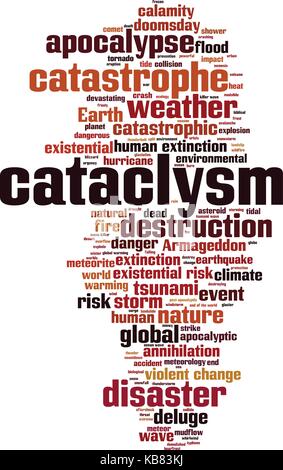 Cataclysm mot concept cloud. vector illustration Illustration de Vecteur