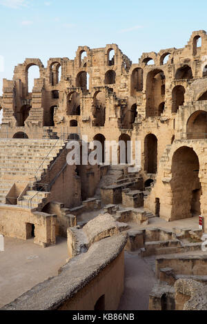 Amphithéâtre d'El Jem, Tunisie Banque D'Images