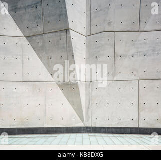 Détail de l'abri du sel. Sel de Spring Street, New York City, United States. Architecte : Dattner architectes, 2015. Banque D'Images