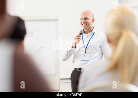 Groupe de personnes à la conférence d'affaires Banque D'Images