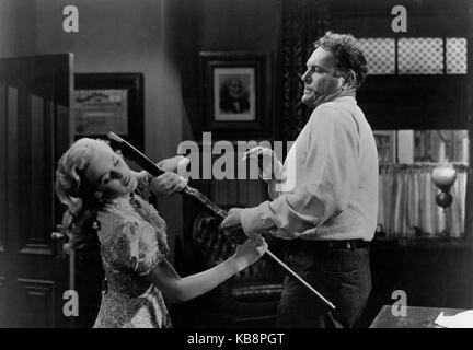 Star dans la poussière, l'aka : noch heute sollst Du hängen, USA 1956, Regie : Charles F. Haas, acteurs : Mamie van Doren, Leif Erickson Banque D'Images