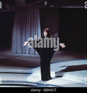 Liedercircus, Musikshow, Deutschland, 1977 Gaststar : Juliette Greco Banque D'Images