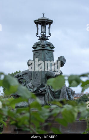 Statue, vu de façon Kelvin, parc de Kelvingrove, Glasgow, Ecosse Banque D'Images