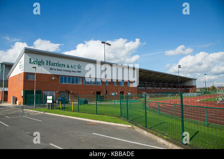 Leigh Harriers & AC Running club & Stadium à Leigh sports village, Leigh, England, UK Banque D'Images