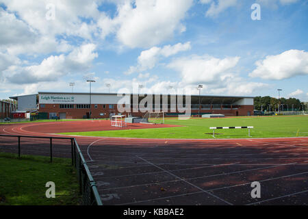 Leigh Harriers & AC Running club & Stadium à Leigh sports village, Leigh, England, UK Banque D'Images