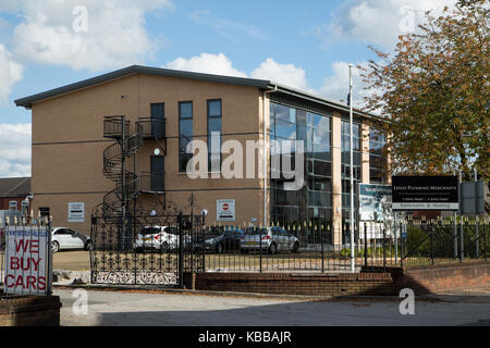 Plomberie Leigh marchands dans Leigh, England, UK Banque D'Images