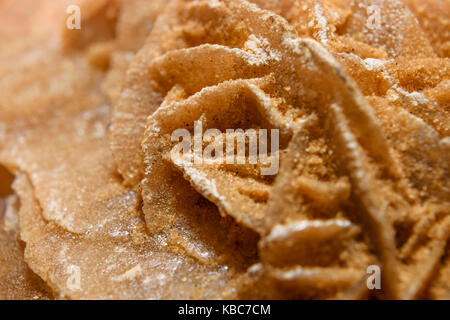 Extreme close-up de sélénite de sable rose ou Rose du désert du sahara Banque D'Images