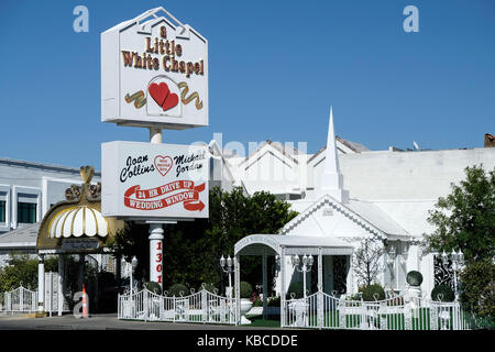 Un Drive-thru Wedding Chapel sur le Strip à Las Vegas, Nevada, USA. Banque D'Images