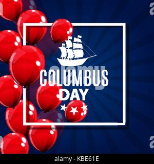 Vector illustration of columbus day Illustration de Vecteur