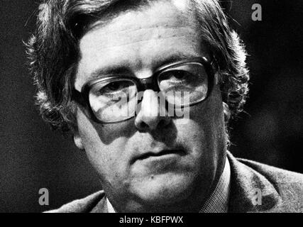 Richard Edward Geoffrey Howe, le Baron Howe d'Aberavon, CH, PC, QC, connu de 1970 à 1992, Sir Geoffrey Howe, était un homme politique conservateur britannique. Image exclusive 1990 David Cole - Portrait Presse Archives Service Banque D'Images