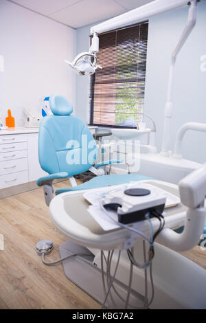 Intérieur d'équipements médicaux à la clinique dentaire Banque D'Images