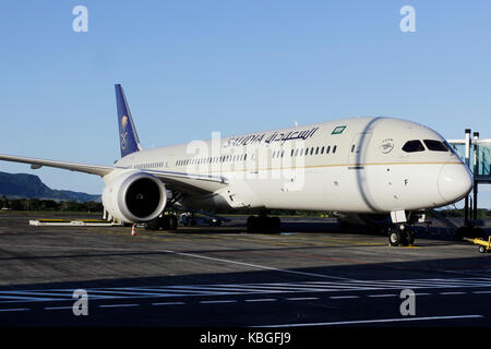 Saudi Arabian Airlines (Saudia) va commencer des vols réguliers entre Riyad et djeddah à Maurice à partir de sept. 14 2017 Banque D'Images