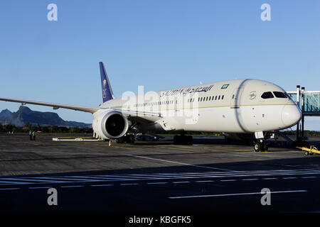 Saudi Arabian Airlines (Saudia) va commencer des vols réguliers entre Riyad et djeddah à Maurice à partir de sept. 14 2017 Banque D'Images