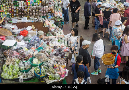 Marché de Warorot (Talat Warorot) à Chiang Mai, Thaïlande Banque D'Images