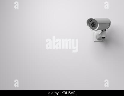 Caméra de vidéosurveillance. Le rendu 3D Banque D'Images