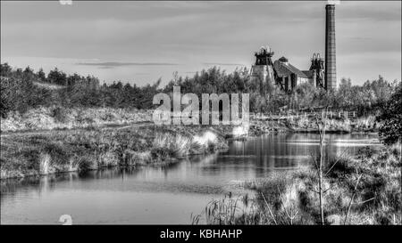 La mine de Pleasley Banque D'Images