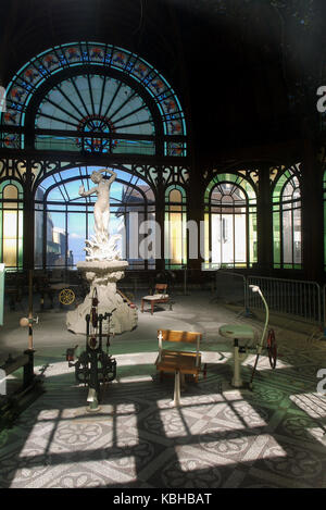 'Buvette cachat', le bâtiment Art nouveau d'origine de printemps, les eaux d'evian Evian-les-bains, Savoie, France Banque D'Images