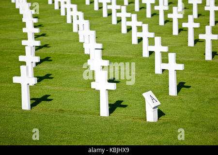 Le cimetière militaire américain Henri-chapelle près d'Aubel en Belgique. Banque D'Images