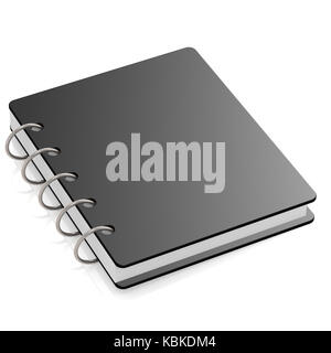 Livre à couverture rigide noire Banque D'Images