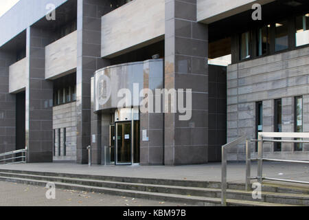 Glasgow sheriff court et la Cour de juge de paix, Carlton Place, Glasgow, Ecosse Banque D'Images