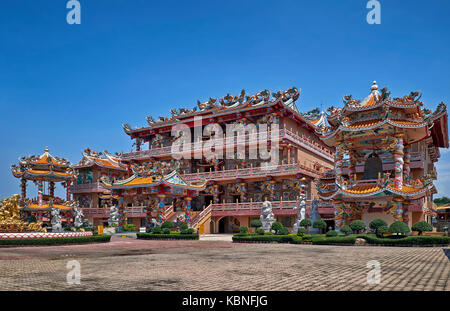 Temple chinois. Thepsathit Phra Kiti Chalerm sanctuaire chinois. Bang Saen Chonburi, Thaïlande Asie du sud-est Banque D'Images