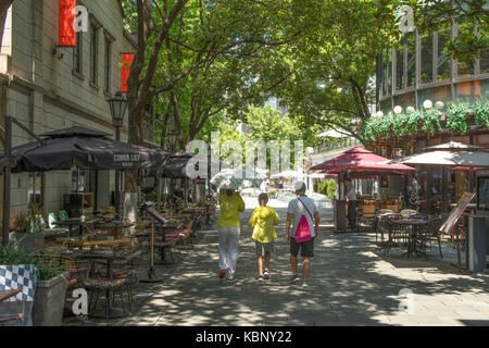 Avenue dans concession française, Shanghai, Chine Banque D'Images