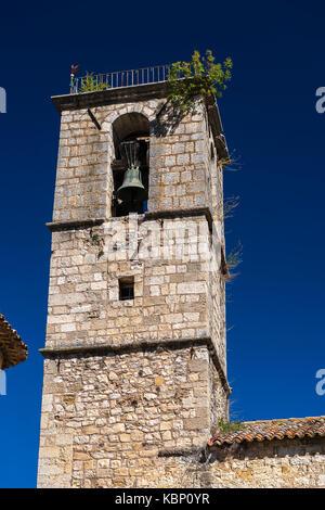 Clocher Eglise d'Entrecasteaux Provence Verte / Provence-Alpes-Côte d'Azur Var France (83) Banque D'Images