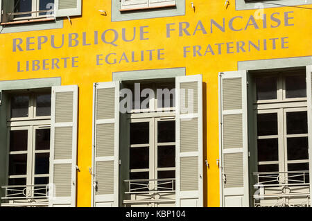 Mairie village de Correns Var Provence Verte France 83 Banque D'Images