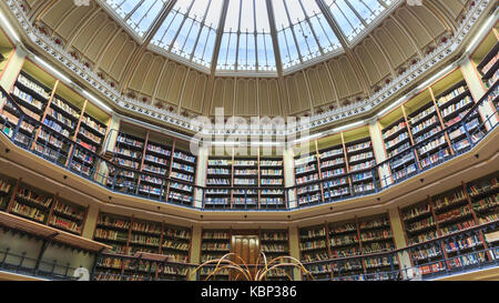 La salle de lecture, voir jusqu'à la coupole de la bibliothèque Maughan, King's College, Londres, Angleterre, Royaume-Uni Banque D'Images