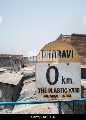 Bidonville Dharavi, Mumbai Banque D'Images