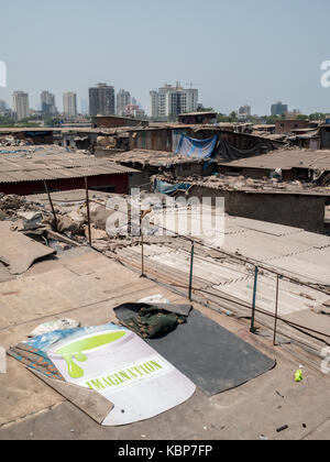 Bidonville Dharavi, Mumbai Banque D'Images