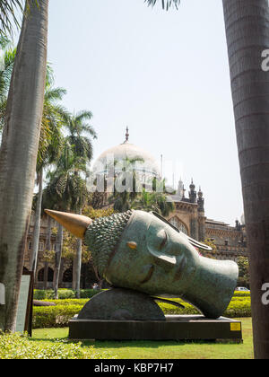 La gare Chhatrapati Shivaji Maharaj Vastu Sangrahalaya, ancien musée du Prince de Galles, Mumbai Banque D'Images