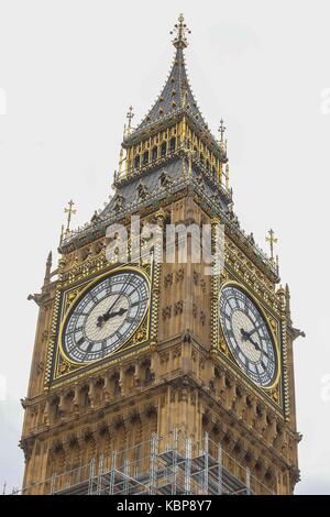 Londres, Royaume-Uni. 30Th sep 2017. un nouveau rapport publié par le parlement membres les coûts de réparation pour l'elizabeth tower aka Big Ben dans le palais de Westminster ont maintenant doublé d'environ £61m. le projet est plus complexe et vaste que prévu en 2016, lors de l'estimation de $29m a été faite. crédit : claire doherty/pacific press/Alamy live news Banque D'Images