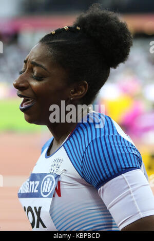 Kadeena COX de Grande-bretagne remporte la médaille d'or en 400 m T38 à la finale des Championnats du monde à Londres 2017 Para Banque D'Images