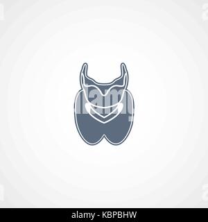 Logo de la thyroïde icône vecteur illustration design Illustration de Vecteur