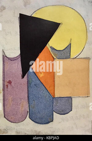 Objectif 3 (composition non Rozanova, 1915) Banque D'Images