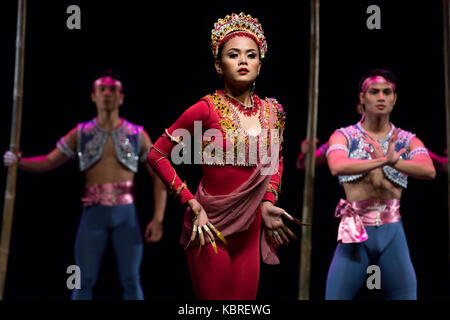Performance de la troupe de ballet 'aux Philippines manille' Banque D'Images