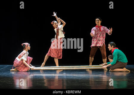 Performance de la troupe de ballet 'aux Philippines manille' Banque D'Images