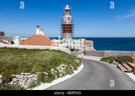 Phare de la trinité (europa point lighthouse) à Gibraltar Gibraltar, Gibraltar. Banque D'Images