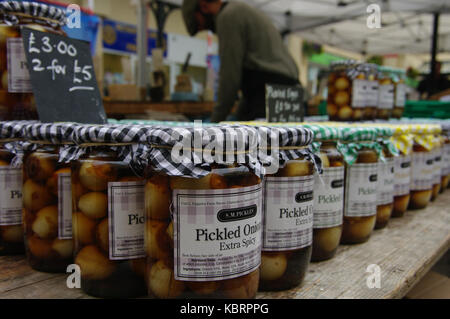 Alimentaire, marché artisanal Dimanche, Frome Banque D'Images