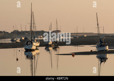 Lever du soleil au Wells-next-the-Sea, Norfolk Banque D'Images