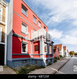 Luebeck, Allemagne. 22 sep, 2017. La maison où l'ancien chancelier allemand et prix Nobel de la paix Willy Brandt est né, à luebeck, Allemagne, 22 septembre 2017. crédit : Markus scholz/dpa/Alamy live news Banque D'Images