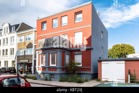 Luebeck, Allemagne. 22 sep, 2017. La maison où l'ancien chancelier allemand et prix Nobel de la paix Willy Brandt est né, à luebeck, Allemagne, 22 septembre 2017. crédit : Markus scholz/dpa/Alamy live news Banque D'Images