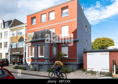 Luebeck, Allemagne. 22 sep, 2017. La maison où l'ancien chancelier allemand et prix Nobel de la paix Willy Brandt est né, à luebeck, Allemagne, 22 septembre 2017. crédit : Markus scholz/dpa/Alamy live news Banque D'Images