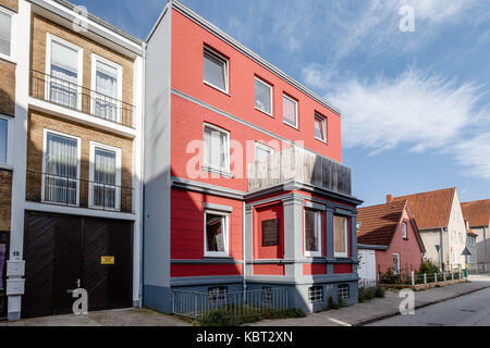 Luebeck, Allemagne. 22 sep, 2017. La maison où l'ancien chancelier allemand et prix Nobel de la paix Willy Brandt est né, à luebeck, Allemagne, 22 septembre 2017. crédit : Markus scholz/dpa/Alamy live news Banque D'Images