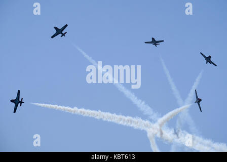 Los Angeles, Californie, États-Unis. 30 septembre 2017. Le salon de l'air Breitling Huntington Beach a eu lieu le samedi 30 septembre 2017 à Huntington Beach, en Californie. Crédit : Ringo Chiu/ZUMA Wire/Alay Live News Banque D'Images