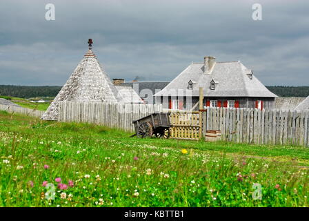 Musée d'histoire de vie de la forteresse française de Louisbourg, sur l'île du Cap-Breton, Nouvelle-Écosse, Canada Banque D'Images