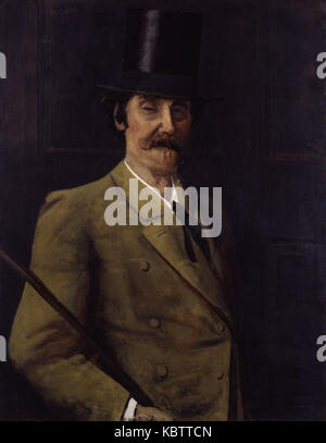 James Abbott McNeill Whistler par Walter Greaves Banque D'Images