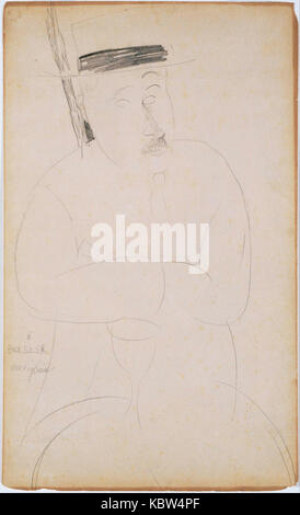 Amedeo Modigliani Portrait d'Adolphe Basler Banque D'Images