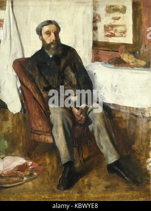 Le Musée de Brooklyn Portrait d'un homme (Portrait d'homme) Edgar Degas dans l'ensemble Banque D'Images